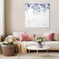 thumbnail image 5 of Purple Botanical Wall Art Painting on Canvas, Spring Weeping Eucalyptus Leaves Canvas Art Home Prints Wall Art Framed Modern Artwork for Living Room Bedroom Wall Decor 8x8in, 5 of 9