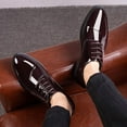 thumbnail image 5 of Men's Patent Leather Tuxedo Dress Shoes Classic Lace-up Formal Business Oxford Wedding Shoes, 5 of 10