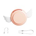 thumbnail image 2 of Ventilador de cuello para colgar al aire libre, mini enfriador de aire, silencioso portátil, ventilador de collar de enfriamiento de 3 velocidades, rosa Noticed HA005112-02, 2 of 6