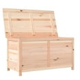 thumbnail image 3 of vidaXL Outdoor Cushion Box 100x50x56 cm Solid Wood Fir, 3 of 5