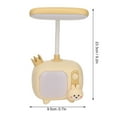 thumbnail image 2 of USB Small Desk Lamp,Bunny Light with Pen Holder,Eye Care LED Portable Reading Light Strip 361° Bendable and Adjustable Neck - Yellow, 2 of 8