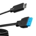 thumbnail image 5 of Adaptador de Panel Frontal USB 3.2 Gen2x2 de 20 Gbps, Conectores USB-C y USB A USB 3.2 Tipo e, Clave A, de 20 y 19 Pines., 5 of 5