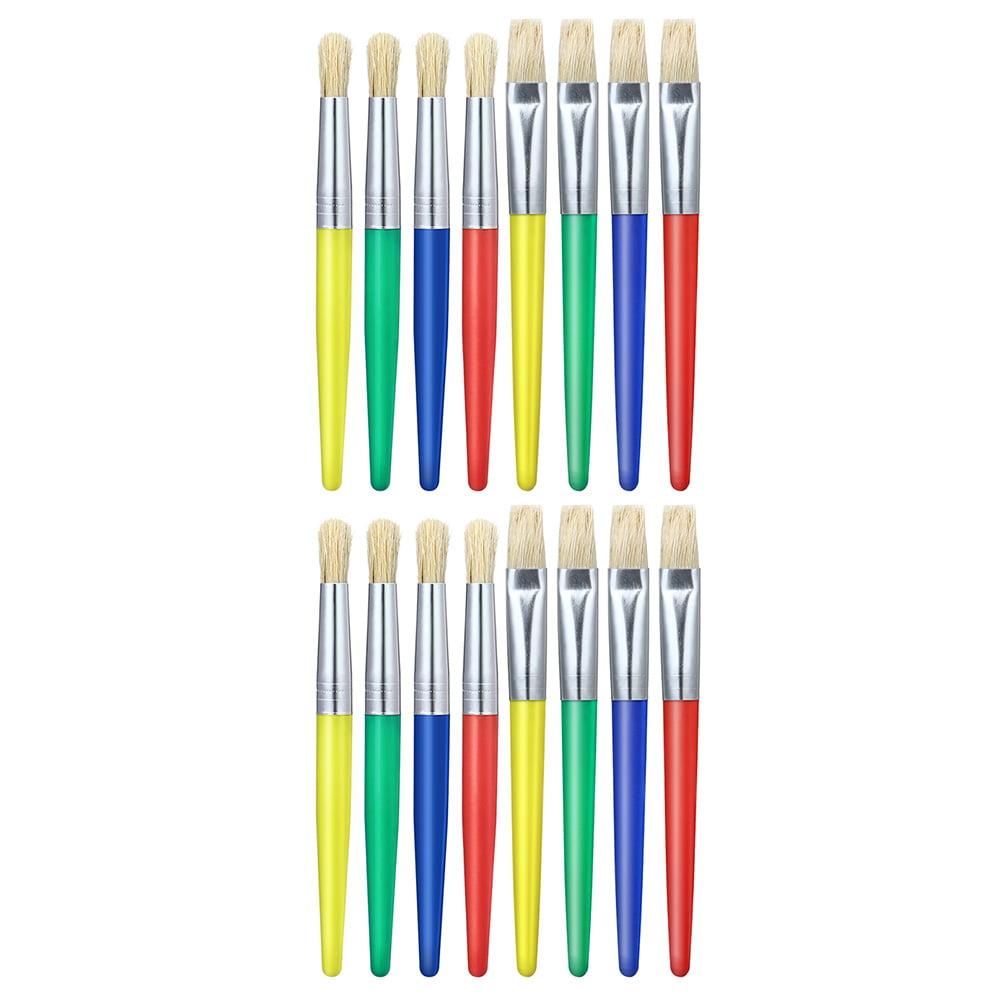 16 Pcs DIY Painting Brushes Children's Paints Brushes Kids Paint Brush Set  