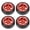 Red[cite: 1], variant on M Buder 4pcs Aluminum Alloy Drift Tire RC Car Accessories Fit for Wltoys K969 K989 P929 1/28 RC Golden (1 inch / 25.4 mm)[cite: 1]