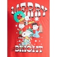 thumbnail image 4 of Peanuts Merry and Bright Mens's and Big Men's Holiday Graphic Tee, Sizes S-3XL, 4 of 5