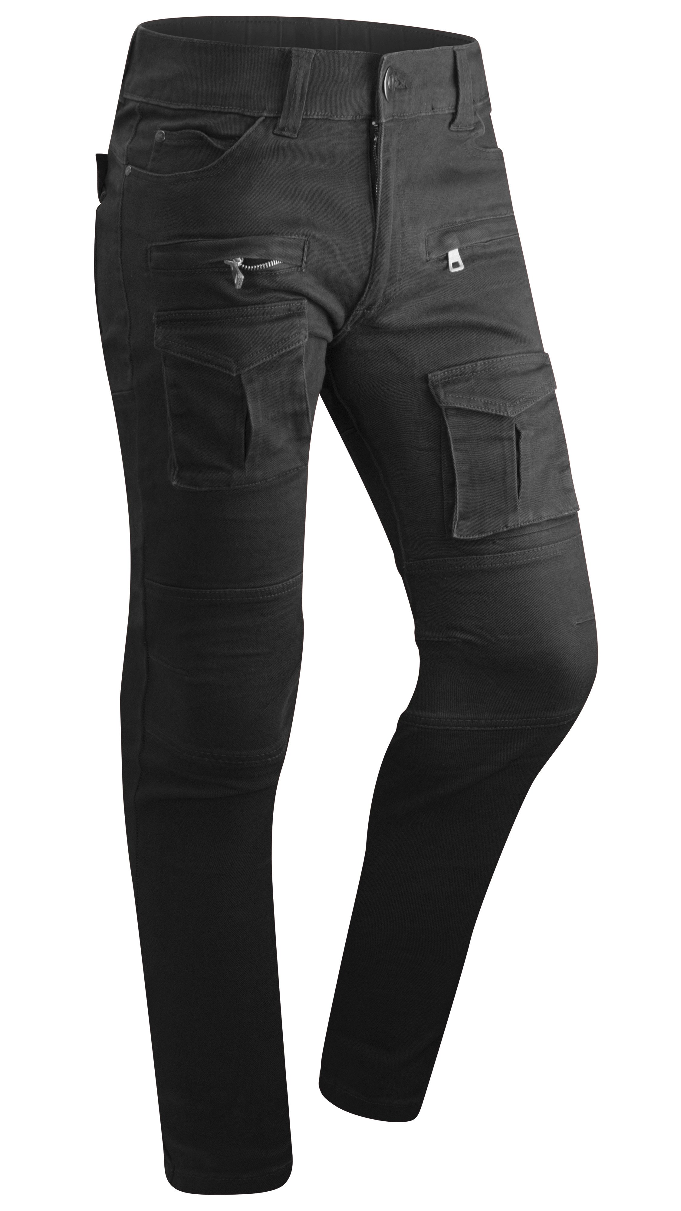 mens jeans with front zipper pockets