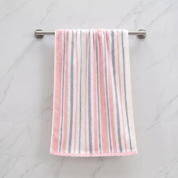 Cotton Hand Towel - Quick Dry Highly Absorbent Soft Bath Towel for Bathroom, Kitchen, Gym, and Travel Use for Men and Women, 13.39 X 29.13 Inch Pink