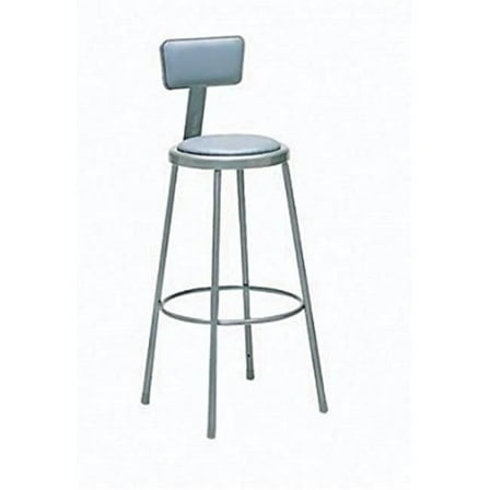 24-33 in. Adjustable Steel Stool - Gray