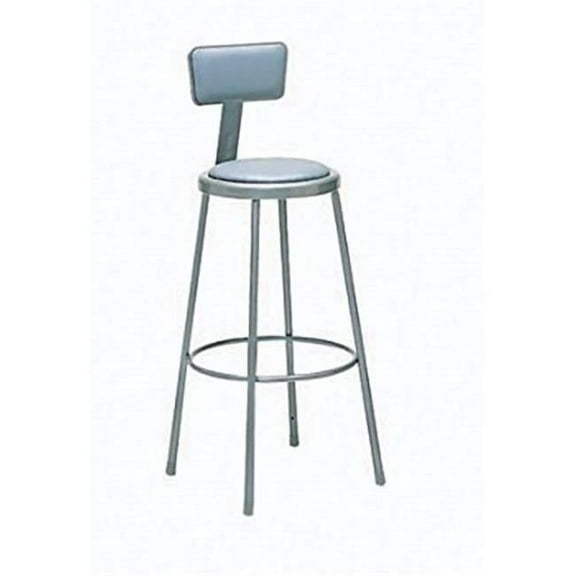 24-33 in. Adjustable Steel Stool - Gray