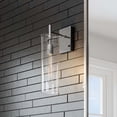 thumbnail image 3 of Pemberly Row Modern Glass Wall Sconce in Clear/Polished Nickel, 3 of 8