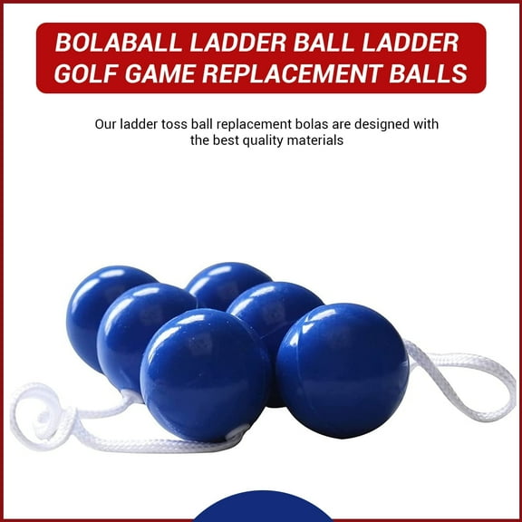 Ladder Toss Balls Replacement Indoor & Outdoor Game Set | Soft Golf balls safe for kids | Lawn Garden Outdoor Throwing Game | Accessory Pack Set of 3 Blue Balls