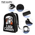 thumbnail image 4 of Mochila de viaje Little Caesar para portátil, para la universidad, la escuela, la oficina, el trabajo, la escuela, etc., color negro., 4 of 5