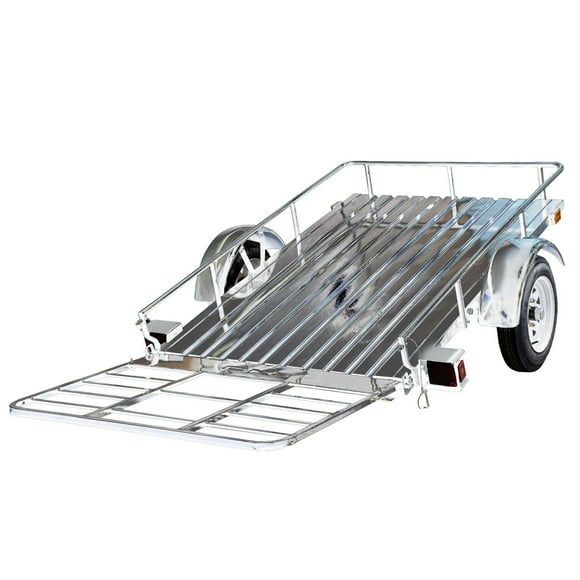 DK2 Ensembles de remorques utilitaires polyvalentes de 4 pi x 6 pi - 1,2 m x 1,8 m galvanisés