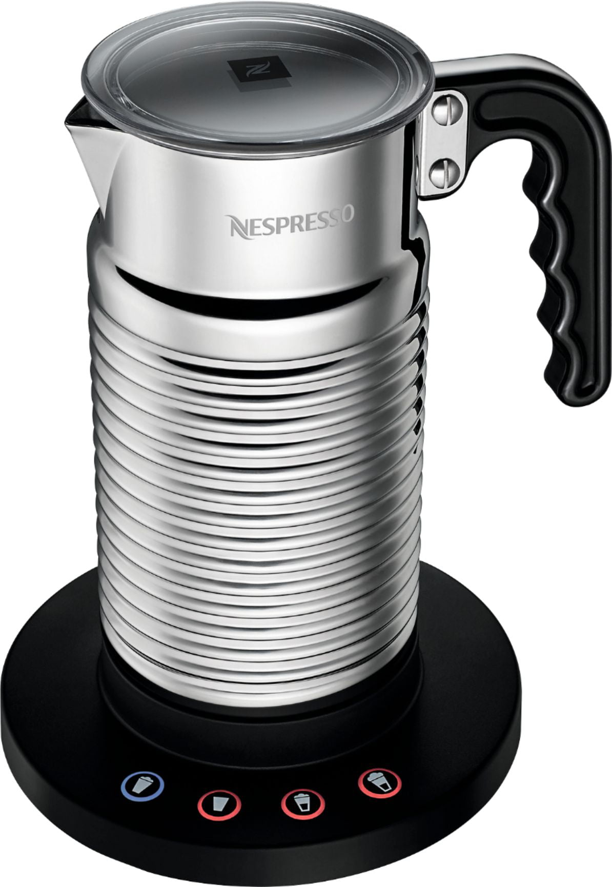 Nespresso Aeroccino Milk Frother Stainless Steel w/Base Heat Froth