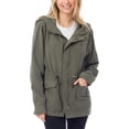 thumbnail image 4 of ORUYROP Women's Lightweight Front Zipper Solid Utility Anorak Hoodie Vest/Jacket, 4 of 6