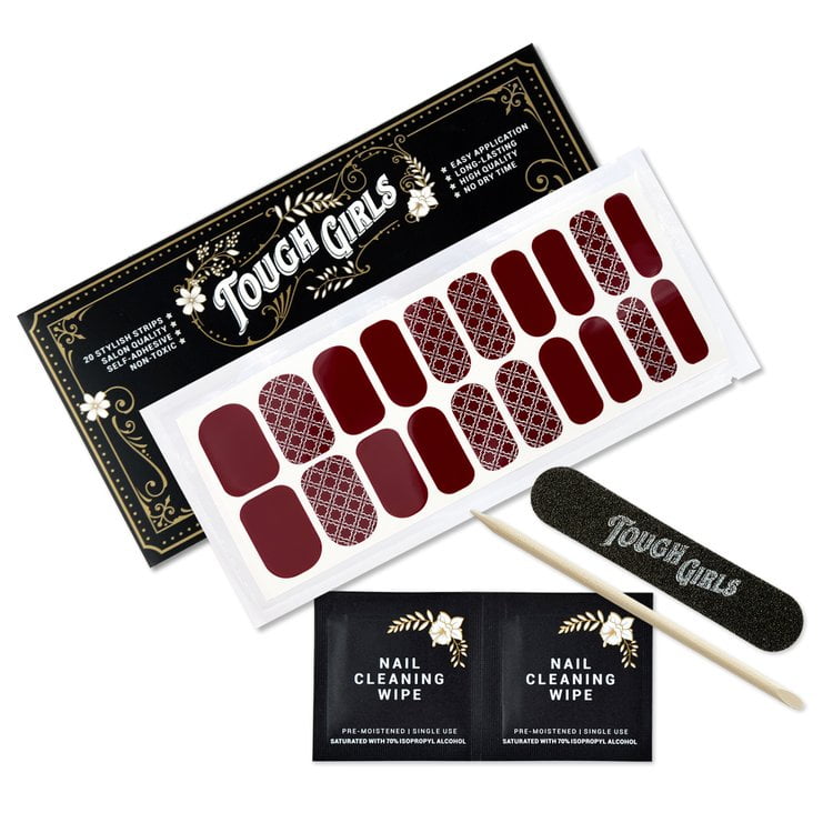 TOUGH GIRLS Nail Polish Strips 20 Stylish Strips Brighter