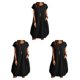 thumbnail image 2 of Minnieouse Vestido de mujer de poliéster Color sólido Sin mangas Jersey suelto Reemplazo Casual Vestidos de moda para niñas Negro S Type1 NO1, 2 of 6