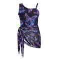 thumbnail image 4 of Whosucclay Butterflies Girls One Piece Bathing Suit, Adjustable Straps Quick Dry Girls' Sleeveless One-Piece Swimsuit with Skirt for Swimming, 11-12 Years Old, 4 of 7