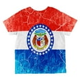 thumbnail image 2 of Missouri Vintage Distressed State Flag All Over Toddler T Shirt Multi 6T, 2 of 2