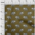 thumbnail image 1 of oneOone Silk Tabby Fabric Elephant Block Decor Fabric Printed BTY 42 Inch Wide, 1 of 4