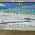 thumbnail image 6 of Ambesonne Beach Place Mats Set of 4, Sandy Palm Coconut Sea, Standard Size, Cream Navy Green, 6 of 6