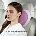 thumbnail image 2 of Florich 3 PCS Seat Cushion for Car Seat Lumbar Support Pillow Car Neck Headrest Pillows Ultrathick Memory Foam Seat Pads Pressure Relief Back Cushion for Office Chair, Purple, 2 of 10
