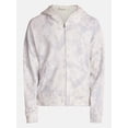 thumbnail image 6 of No Boundaries Boxy Oversized Fit Fleece Zip Hoodie Sweatshirt with Long Sleeves, Men's XS-4XLT, 6 of 6