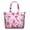 Beige, variant on 22 Inch Oversized Travel Bag Lightweight Canvas Weekender Duffel with Multi Pockets, Animal Print