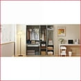thumbnail image 2 of Chests & Wardrobes | 4-Door Modern Wardrobe with Full-Length Mirror, Gray | Particle Board, 2 of 18