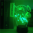 thumbnail image 1 of 3D Night Light LED Decorative Light Mini Atmosphere Light Seven Color Touch Black Seat Remote Control 16 Color (3D Lamp-G17), 1 of 3