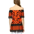thumbnail image 4 of Women's Printed Off the Shoulder Top, 4 of 4