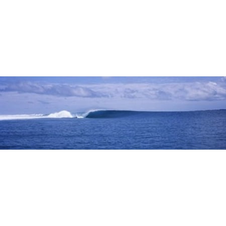 - Waves in the sea Indonesia Canvas Art - Panoramic Images (18 x 6)
