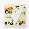 thumbnail image 5 of Construction Truck Blanket for Boys - Excavator Plush Throw Blanket - Kids Toddler Blankets for Boys - Soft Flannel Tractor Blanket for Bed Couch Sofa Decor - Yellow Trucks Car Lovers Blanket(30"x40"), 5 of 8