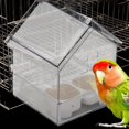 thumbnail image 5 of Pull-Out External Parrot Feeder – Hanging Wild Bird Seed with Squirrel Proof Tray & Transparent Bird Bath Tub​, 5 of 14