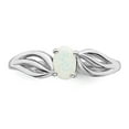 thumbnail image 5 of Sterling Silver Rhodium-plated Created Opal Ring, 5 of 7