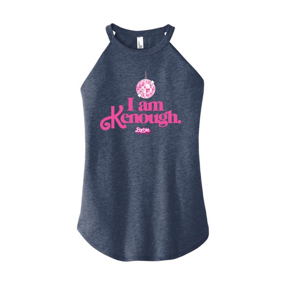 Barbie The Movie - I Am Kenough Disco Ball - Juniors High Neck Tank Top