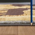 thumbnail image 4 of Nature's Nest Lodge Area Rug 2'x3' Blue Polypropylene | Wild Animals Nature Theme Accent Mat | Durable Stain-Resistant for Entryway, Living Room, High Traffic Areas | Made in Turkey, 4 of 6