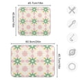 thumbnail image 4 of Yayeee Dish Drying Mat for Kitchen Counter 18"x24" Microfiber Absorbent Pad, Retro Green Stars, 4 of 7