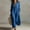 Blue, variant on Morttic Women's Lapel Half Placket Roll Up Sleeve Loose Shirt Maxi Dress – Solid Color Casual Summer Dress with Side Split White,S