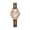 coffee, variant on Quartz Watch with PU Leather Strap and Metal Dial, Retro Design