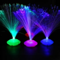Fiber Optic Lights under $5! Xqxayjr Fiber Optic Flower Light, Tricolor LED Starry Night Lamp with Flashing Modes, Romantic Tabletop Decor for Home Bedroom