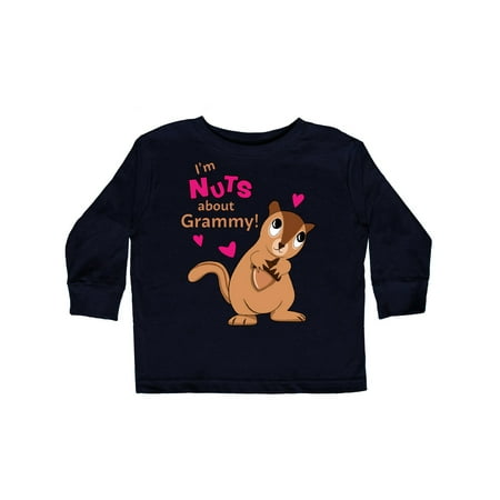

Inktastic I m Nuts About Grammy Gift Toddler Boy or Toddler Girl Long Sleeve T-Shirt