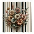 thumbnail image 4 of Ambesonne Floral Shower Curtain, Vintage Rustic Bloom Lines, 69"Wx70"L, Pale Cinnamon and Sage Green, 4 of 4