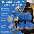 thumbnail image 2 of Cojín de asiento Benazcap grande de espuma viscoelástica con soporte lumbar, 2 of 6