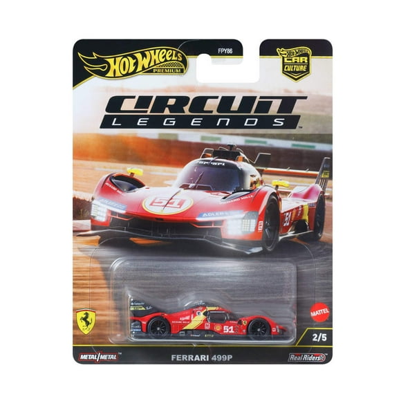 Vehículo de Colección Mattel Hot Wheels Ferrai 499P