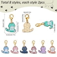 thumbnail image 2 of 16Pcs 8 Colors Cat Stitch Markers Crochet Stitch Marker Cute Animal Colorful Enamel Removable Locking Crochet Marker Charms for DIY, 2 of 5