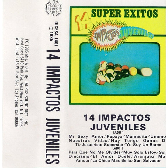 14 Super Exitos - 14 Impactos Juveniles (Cassette)