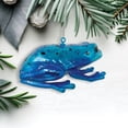 thumbnail image 3 of Poison Dart Frog Glass Christmas Ornament, Gift for Exotic Animal Lovers, 3 of 5