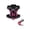 A004- Hot Pink, variant on Dog Harness and Leash Set Adjustable Reflective Dog Harness for Large and Medium Dogs Camo Design Matching Leash Included for Training Walking Hiking Night Outdoor Use