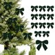 thumbnail image 1 of Adornos navideños con lazo de terciopelo, 12 unidades, para San Valentín, Navidad, ventanas, árboles de Navidad, Halloween, otoño, hogar, adornos navideños., 1 of 6